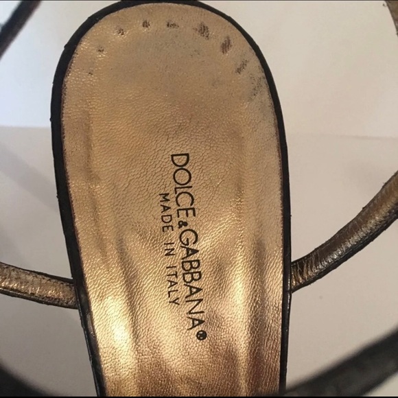 Dolce & Gabbana Snakeskin Slingback Kitten Heels Size 40 - Picture 2 of 11